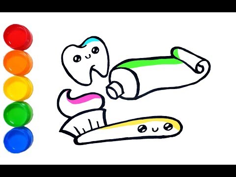 glitter-and-coloring-toothbrush-kids-toddlers---easy-coloring-pages-for-children