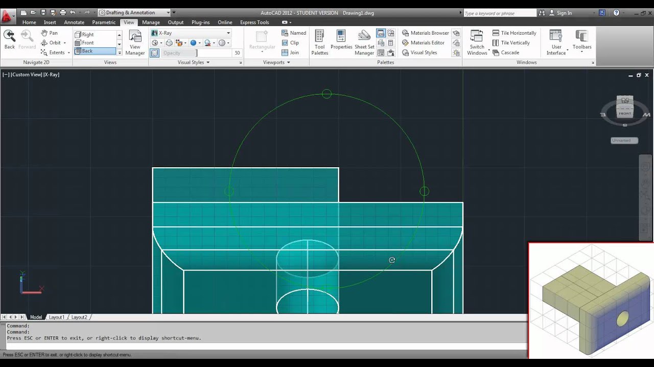 Tutorial - Autocad - Vjezba 2 - Primjer 1 - FER - YouTube