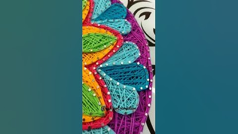 💜🧡string art Rangoli💙💚 #reels #shorts #stringart #diwalirangoli #handmade #youtubeshorts