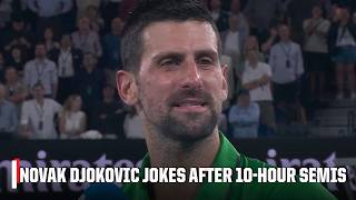 Novak Djokovic Jokes The Fans Got Their Moneys Worth In The Semifinals 2026 Australian Open