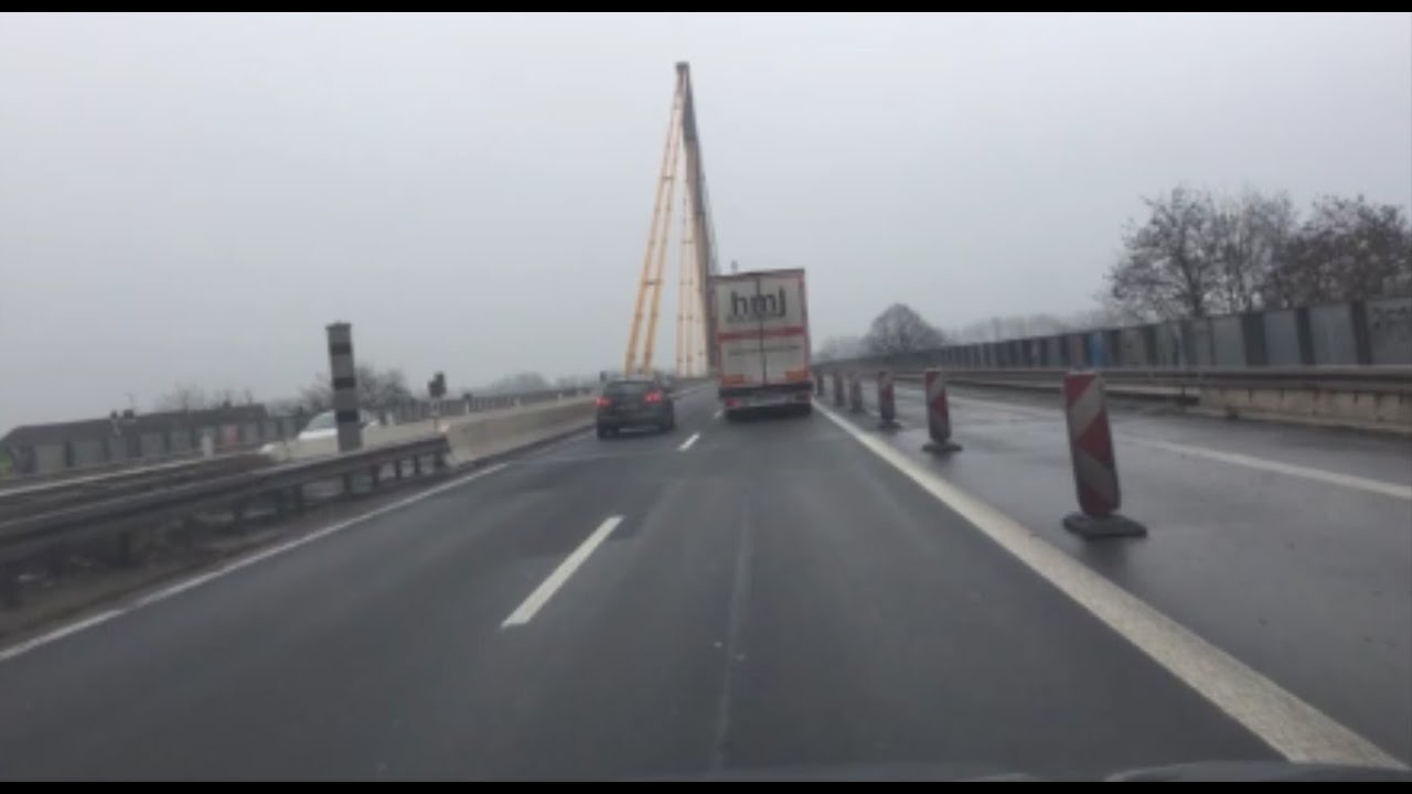 Autobahn A40 Rheinbrücke Neuenkamp 23:01:2016