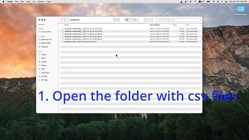 How to combine csv files into one file in one minute. Mac OS