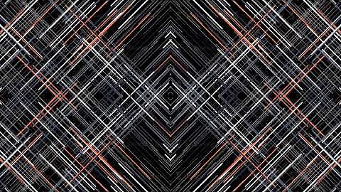 Abstract colorful rhombus frames moving on black background, seamless loop. Animation. Narrow