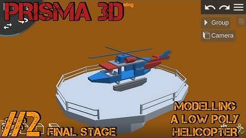 Learn Prisma 3D : Modelling a low poly helicopter Part 2