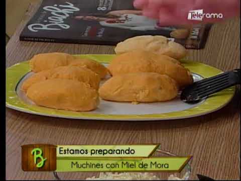 Muchines con miel de mora