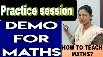 Teacher demo for maths | Demo on circle | Interview Guide