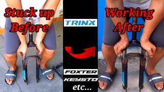 How to Fix Stuck Up MTB Fork Suspension/Paano magayos ng sirang Shocks ng MTB #tutorial #fix #asmr