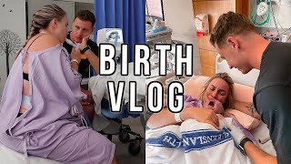 BIRTH VLOG | Positive Labour \& Delivery of Our First Baby!