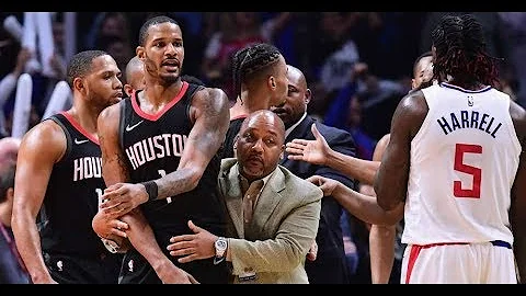 Clippers vs Rockets HEATED RIVALRY Highlights (01/15/2018) - FIGHTS! L.A.P.D INVOLVED!