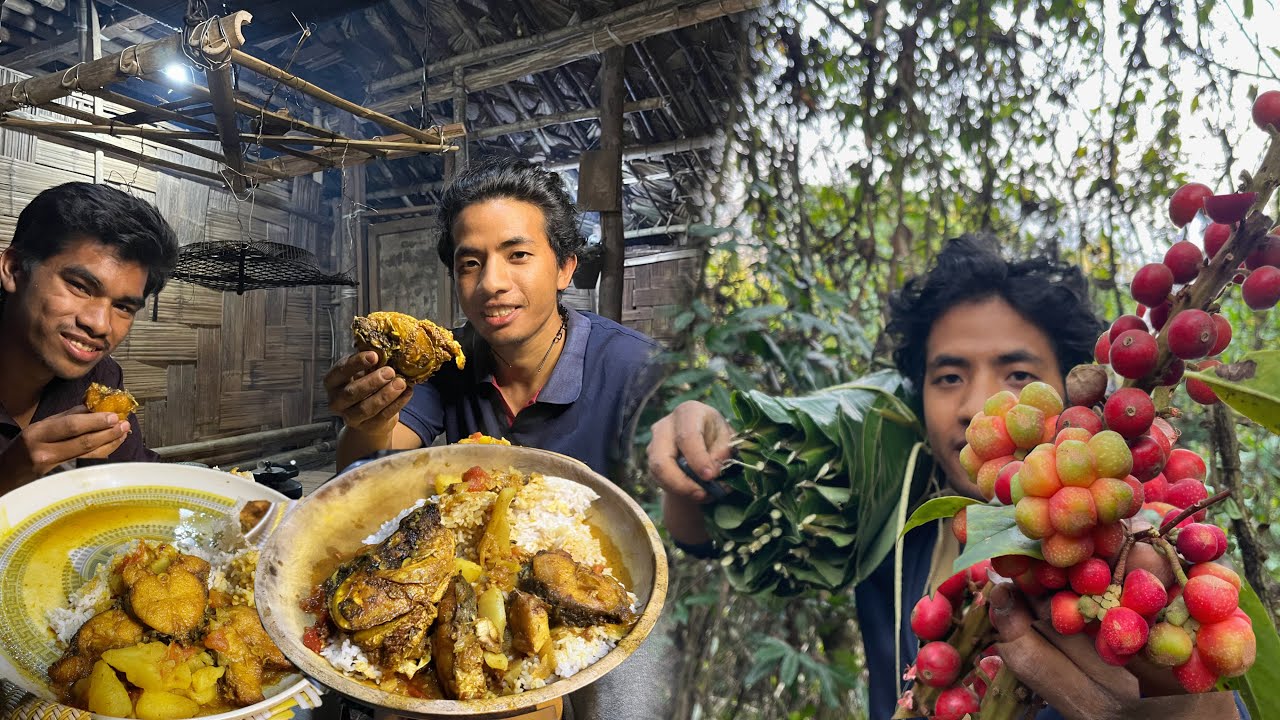 Fish Curry Dinner with My Brother | Simple Village Boy Lifestyle.