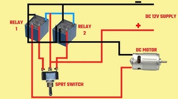 DC motor forward and reverse controller using g relay