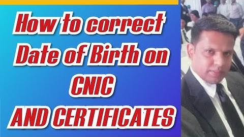 How to correct change  of date of birth CNIC  #mjbonlineاب شناختی کارڈ درست کر سکیگا