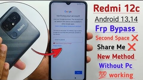 Redmi 12c Frp Bypass | Without Pc | Google Account Lock Unlock - New Security HyperOS 2025