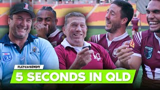 'Name 3 things you shout during s*x!' Maroons are put to the test 📝 | Fletch & Hindy | Fox League