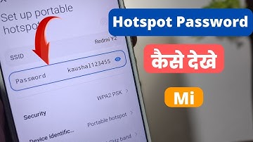 how to see hotspot password in mi | find hotspot password redmi