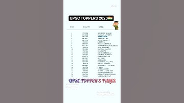 UPSC Toppers 2020 🇮🇳 Upsc Result 2020 || upsc toppers list 2020🙏 #Upsc #toppers #upsctoppers #ias