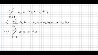 Linear Algebra 17, Summation Notation 3