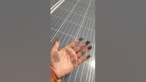 Flash Energy - carbon dust cleaning on solar module video