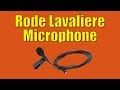 Rode Lavaliere Condenser Microphone Review - Raw Sound Test (HD Video)
