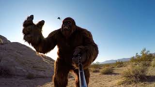 Bigfoot VS Annoying Drone in Desert