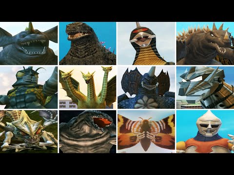 Godzilla: Save the Earth - All Monster Intros