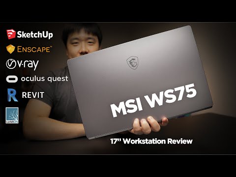 MSI WS75 Workstation Laptop Review - Testing for 3D Modeling, Rendering, and VR