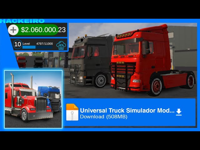 💲SAIU!! UNIVERSAL TRUCK SIMULATOR DINHEIRO INFINITO! UTS😍 