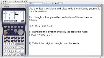 fx-9860GII - How to Use Statistics Menu & List Calculations to Explore Polygon Transformations