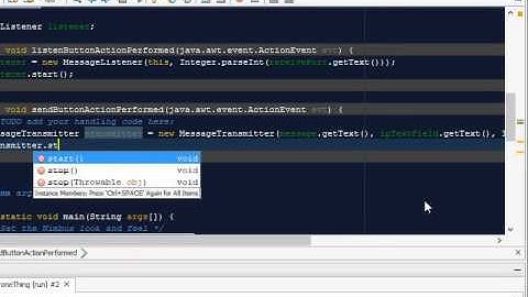 Writing Code - Building a chat application in Java - Session 3