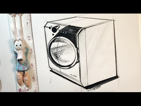 Sketch-Heavy: washing machines  Perspective sketch, Washing machine, Old  washing machine