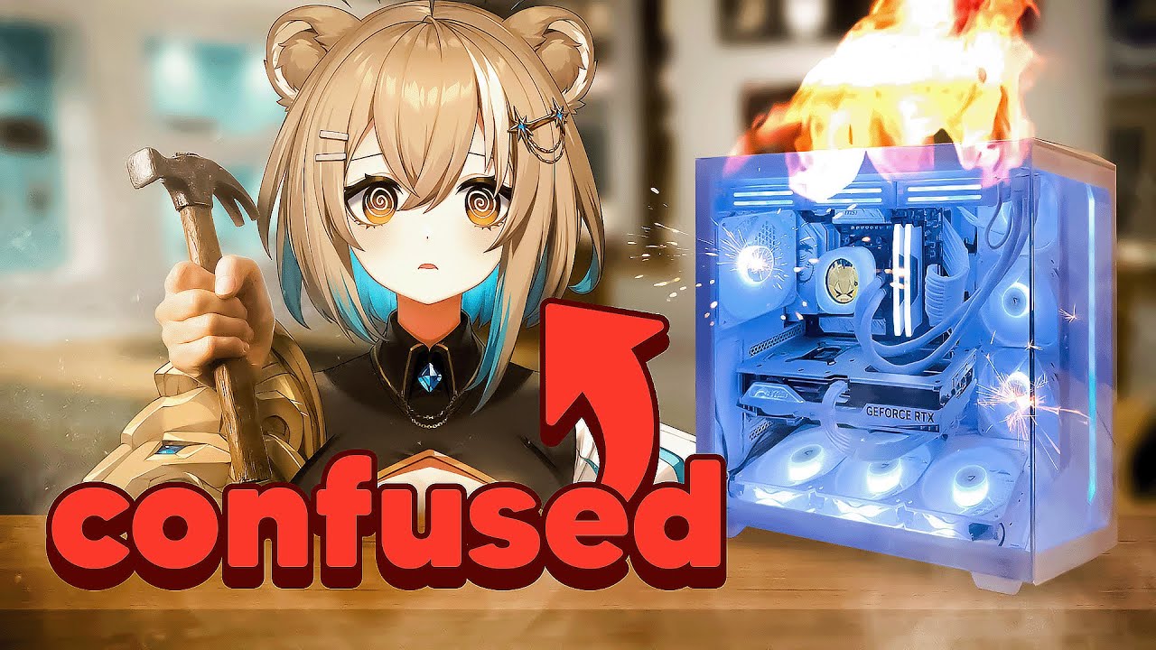 I Built My First Gaming PC with NO EXPERIENCE... | White Aesthetic Build ✨