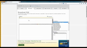 How to Create a Broadcast in Aweber