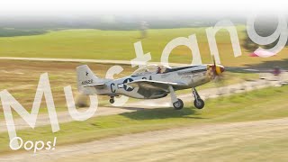 OOPS! // P-51 &quot;Mustang&quot; touches down too early