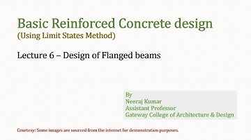 Lecture 6 Part 2 Design of Flanged beam