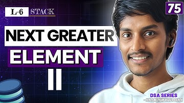 S6. Next Greater Element II | Stack | DSA Series by Hindi Medium Waala Banda #75