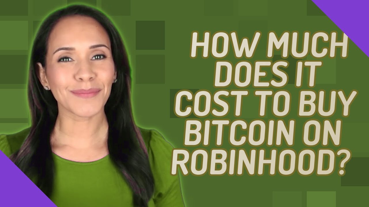 does robinhood charge to buy bitcoin