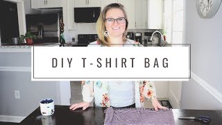 DIY T-SHIRT BAG | Make Your Own Reusable Shopping Bag!