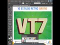 Estilos gráficos retro gratis - Adobe Illustrator CC 2017