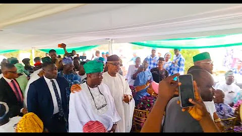 K1 De Ultimate's Grand Entrance to His Mom's Burial with His Wife &  Ogun State Gov,Gbenga Daniel