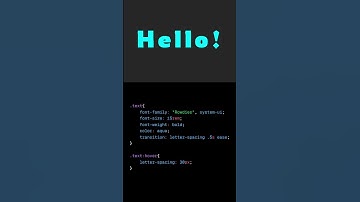 CSS Text Spacing Animation on Hover✨ #coding #webdesign #cssanimation #csstutorial #csshovereffects