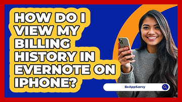 How do I view my billing history in Evernote on iPhone? - Be App Savvy