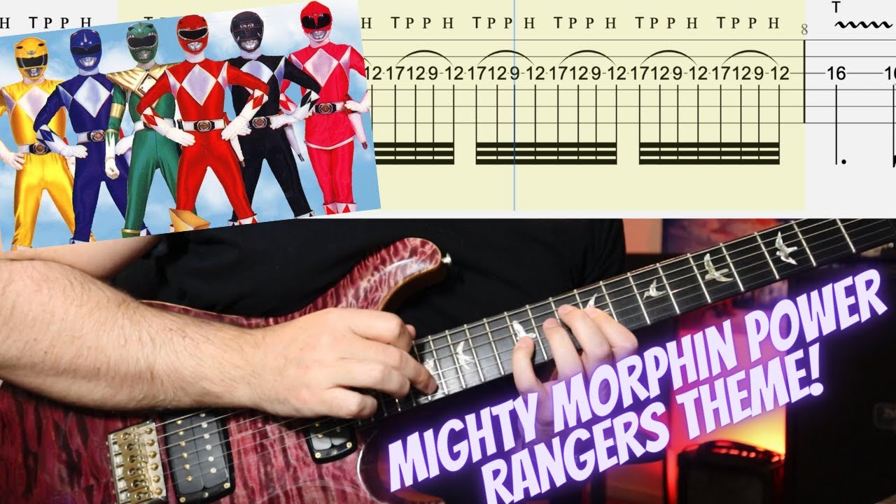 Ready go to ... https://youtu.be/NuxHoVASsO0) [ Go Go Power Rangers Theme Guitar Cover (with Guitar Tabs)]