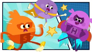 superhero hamburgers the bumble nums family cartoons