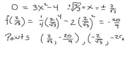 Calculus 1-Concavity and Points of Inflection part 1