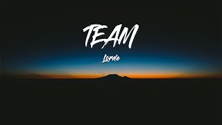 Lorde - Team [한글/가사/해석]