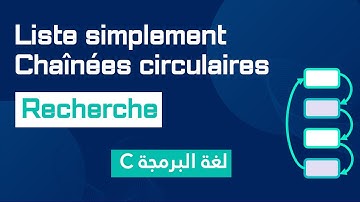 Structure de données #31 : Recherche dans une Liste Simplement Chaînée  Circulaire en C | Darija