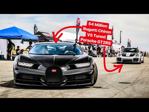 RACING A $4 MILLION BUGATTI CHIRON VS 1000 HP PORSCHE GT2RS! *SHIFT S3CTOR HALF MILE*