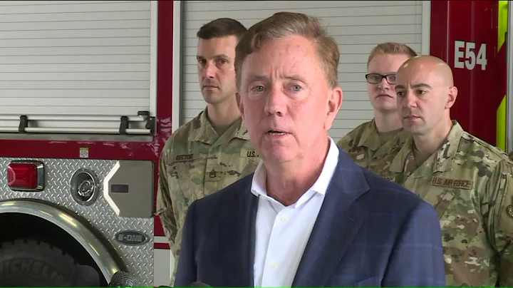 Lamont meets with National Guard members who helpe...