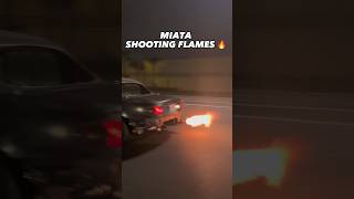lil thang was flying😳 #cars #car #flames #miata #miataclub #popsandbangs #pops #crazycarz