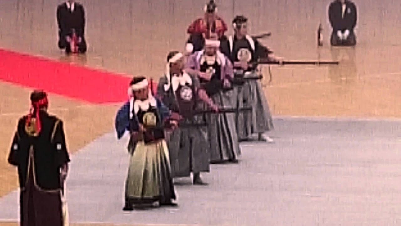Morishige-ryū Hōjutsu 2016 (group volley detail)